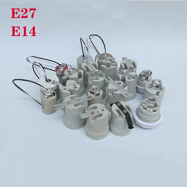 E27 porcelain lamp holder E14 light bulb sockets
