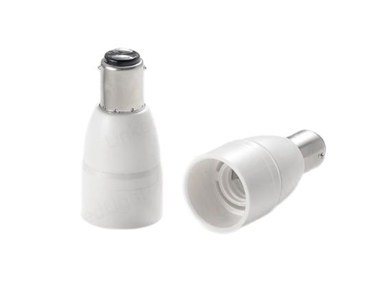 B15D To E14 Light Bulb Socket Adapters white