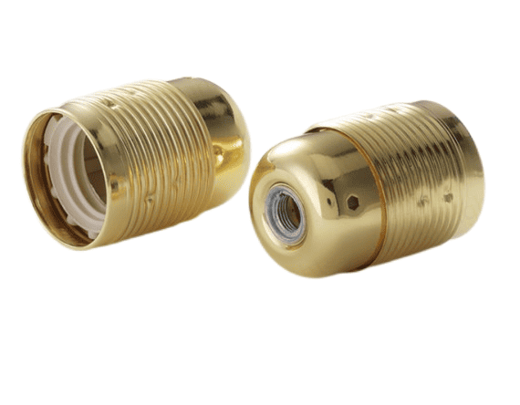 E27 Metal Vintage Light Bulb Sockets Gold