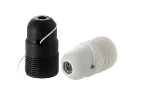 E27 Plastic Light bulb sockets with Pull Switch