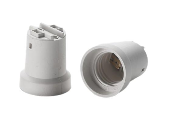 E27 Plastic Trumpet Light Bulb Sockets White