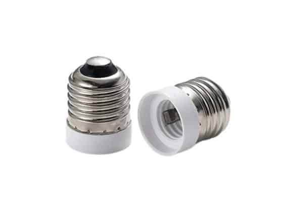 E27 to E12 light bulb socket adapters