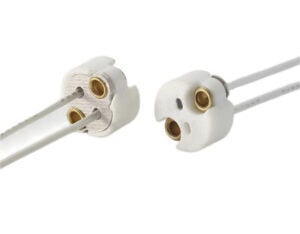 GX5.3 Ceramic Light Bulb Sockets with Cord