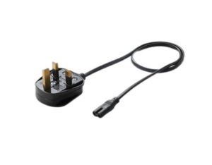 UK 3 Pin Rewirable Plug Cord Set with EP19 Connector